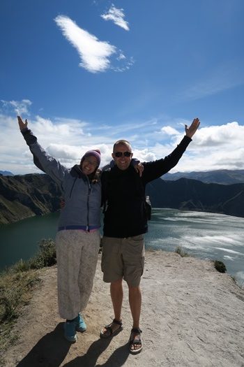 Martin og Anne Marie ved Quilotoa