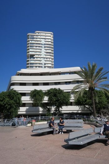 Bauhause hus i Tel Aviv