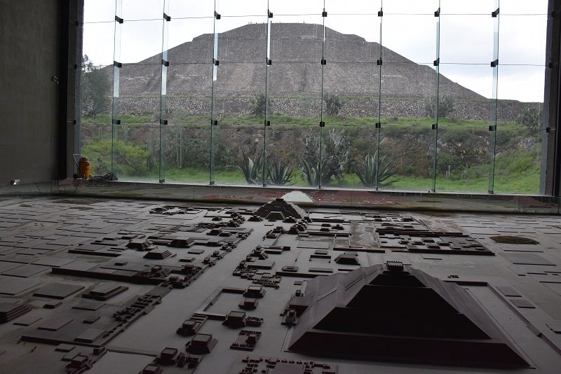 Model af Teotihuacan, Mexico