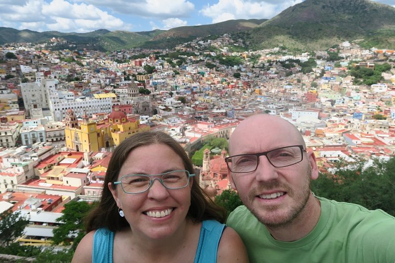 Vi nyder udsigten over Guanajuato, Mexico