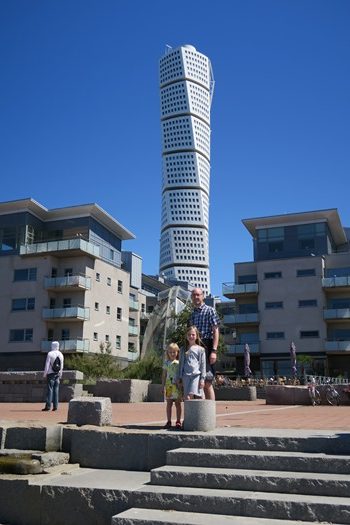 Familien og Turning Torso