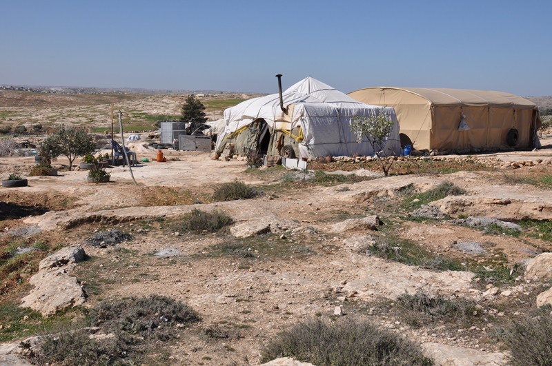 Vi besøgte en lille landsby ved Hebron Hills