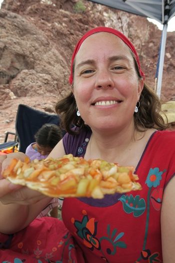 Mexicansk ceviche på stranden