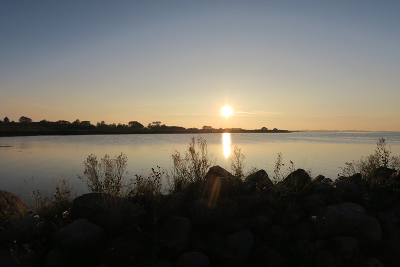 Solnedgang over Hjortø