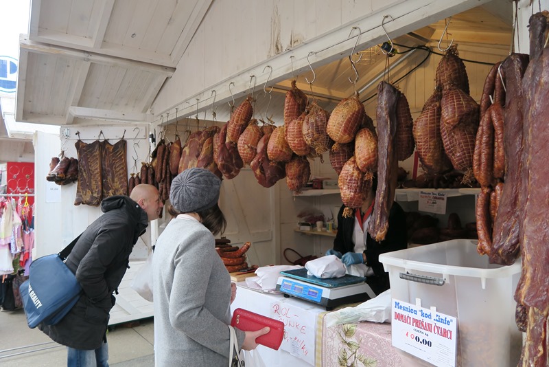 På marked i Zagreb