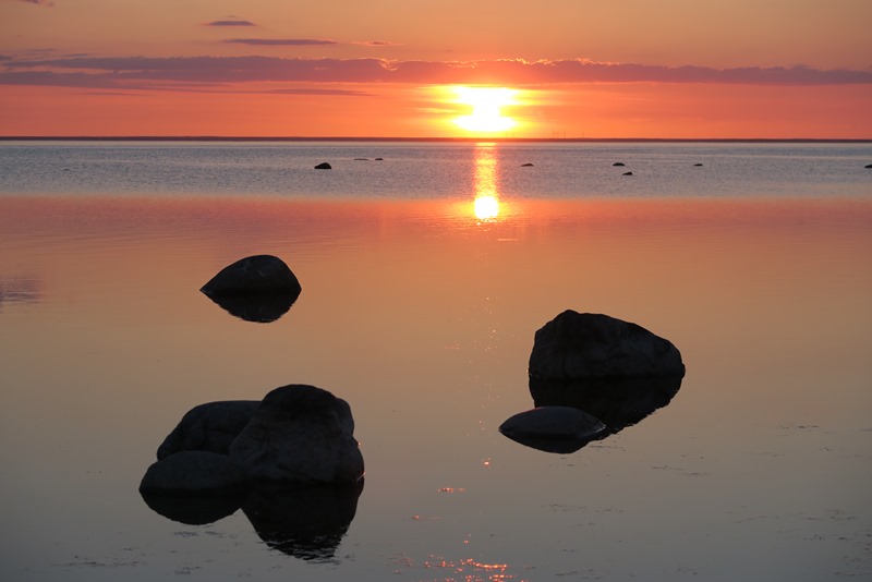 Solnedgang over Øland