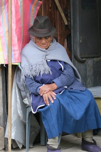 Sovende dame i Quito