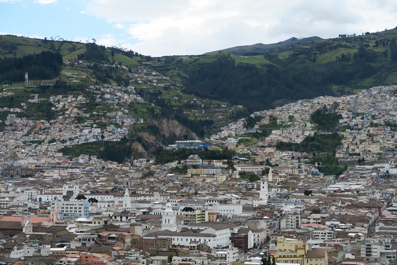 Udsigt over Quito