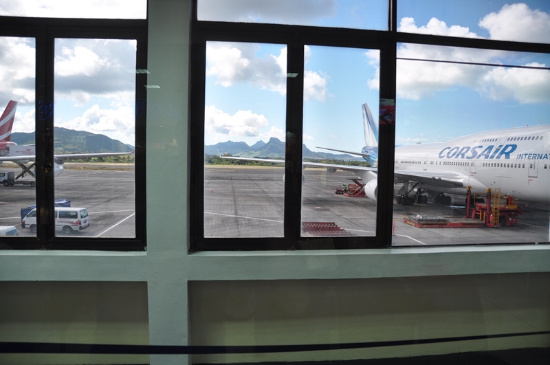 Fra lufthavnen på Mauritius