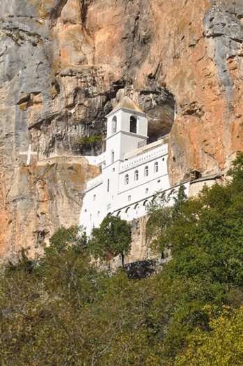 Ostrog klosteret i Montenegro