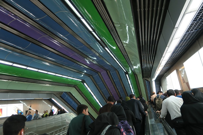 Metrostation i Teheran. Iran