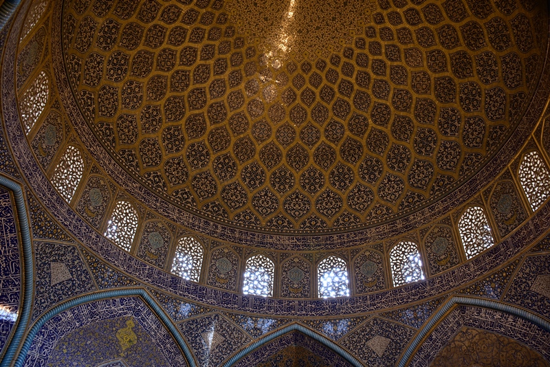 Den smukke kuppel i Isfahan