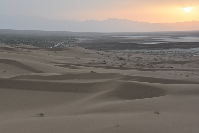 Solnedgang i ørkenen