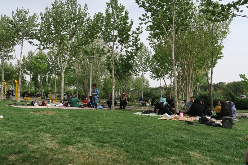På picnic som iranere