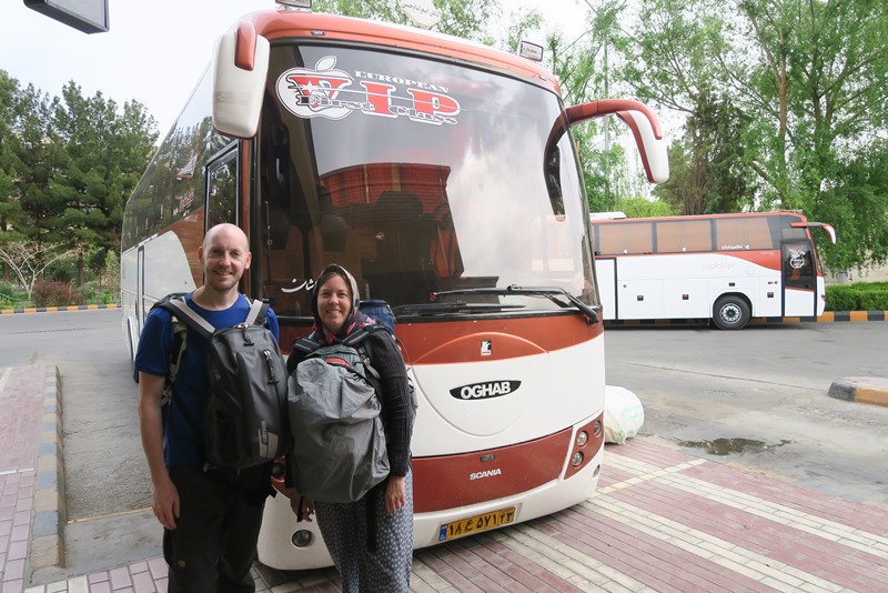 VIP bus fra Esfahan til Kashan