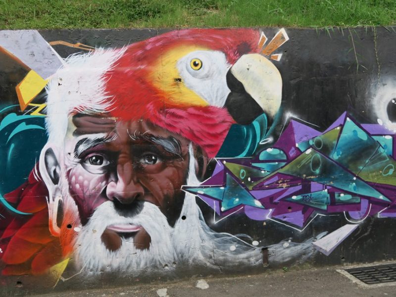 Graffiti i Comuna 13, Medellin, Colombia