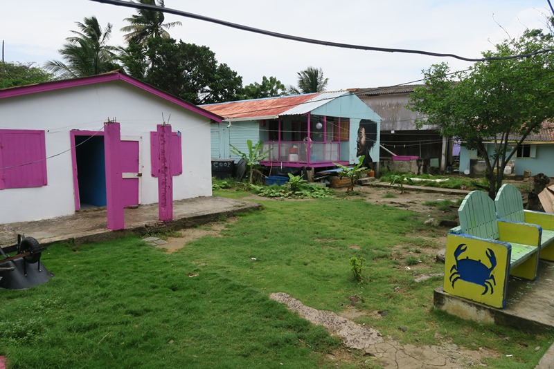 Typiske huse i Caribien, Santa Catalina, Colombia