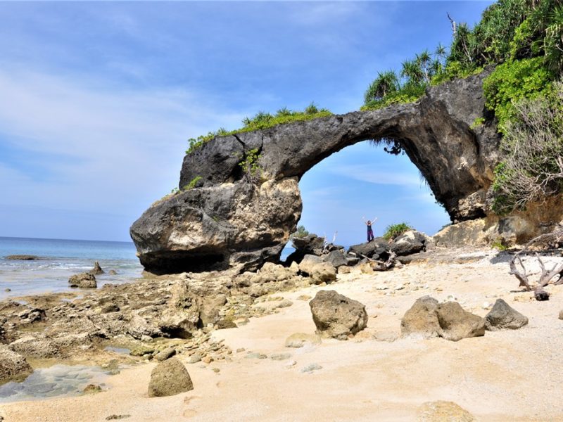 Flot klippe på Neil Island, Andamanerne