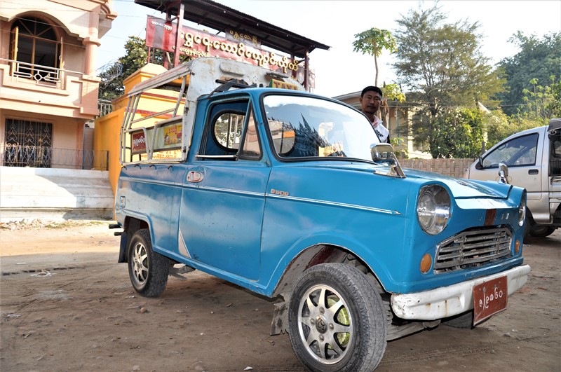 Blå taxa, Mandalay, Burma