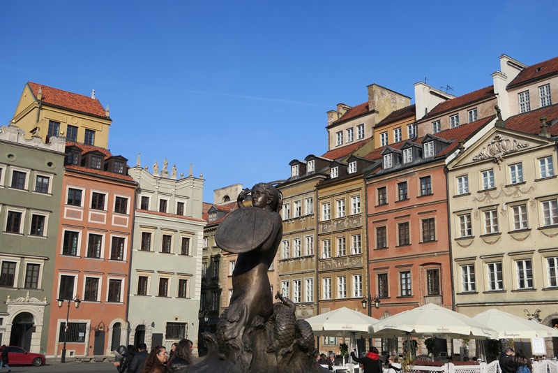 Det gamle torv i Warszawa