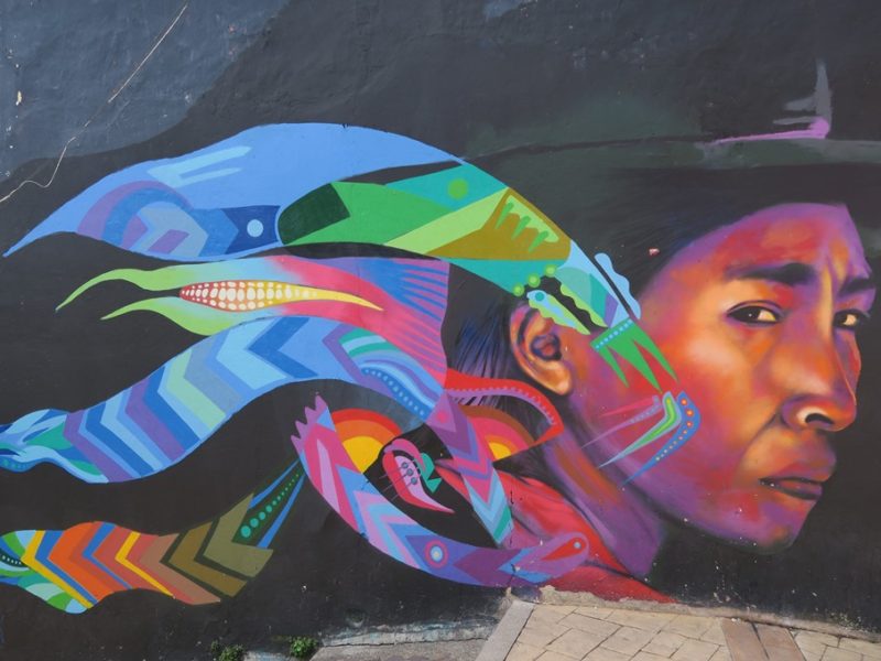 Smuk graffiti i Bogotas gader, Colombia