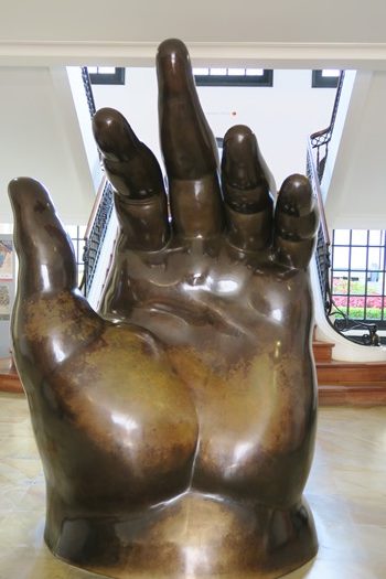 Hånd af Botero, Bogota, Colombia
