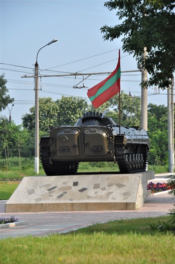 Kampvogn i Tiraspol, Transnistrien