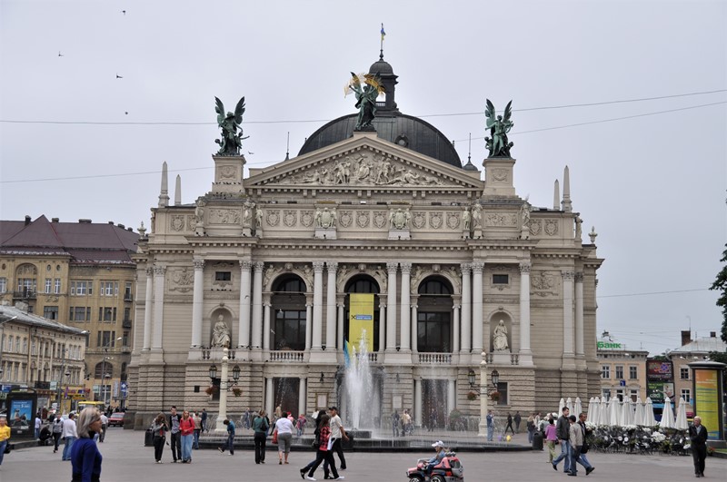 Operabygningen i Lviv, Ukraine