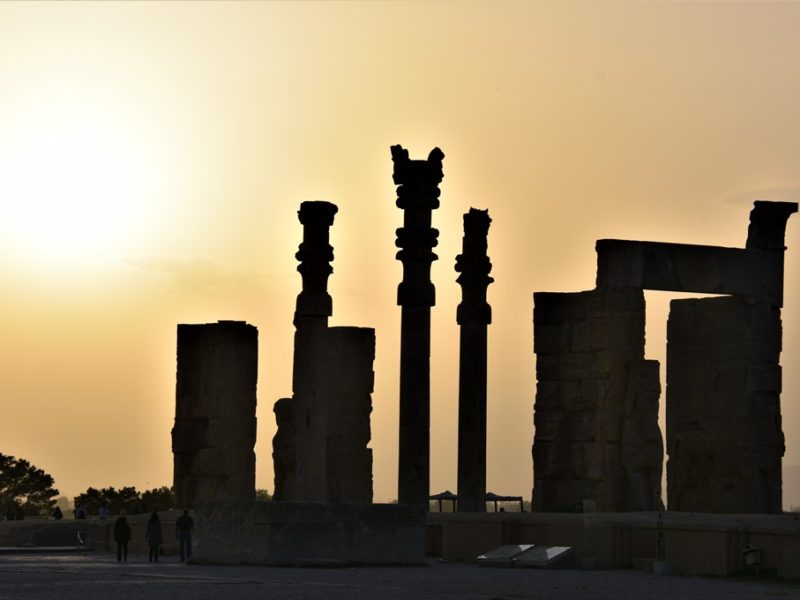 Persepolis i solnedgang, Iran