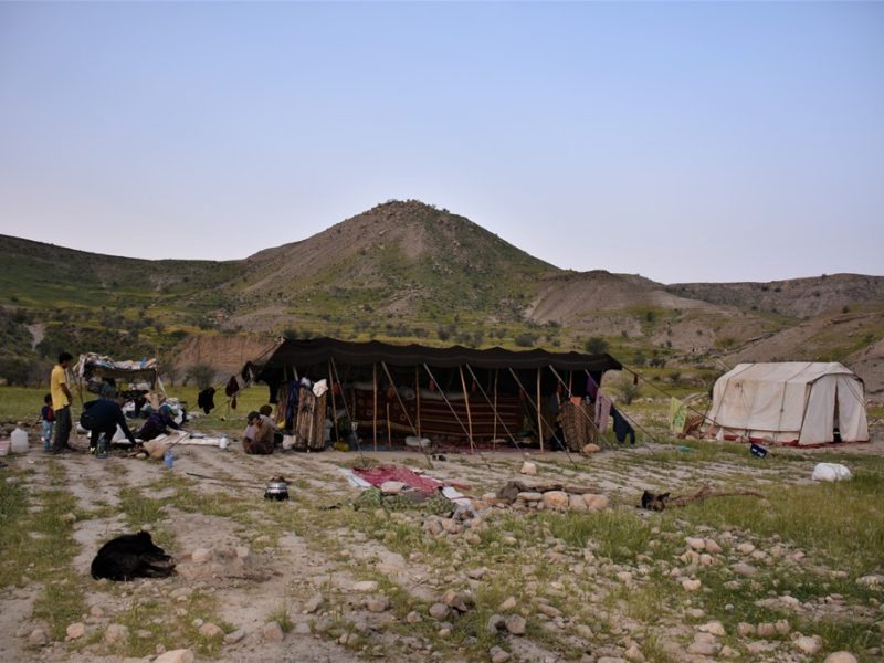 Overnatning hos nomader i Iran