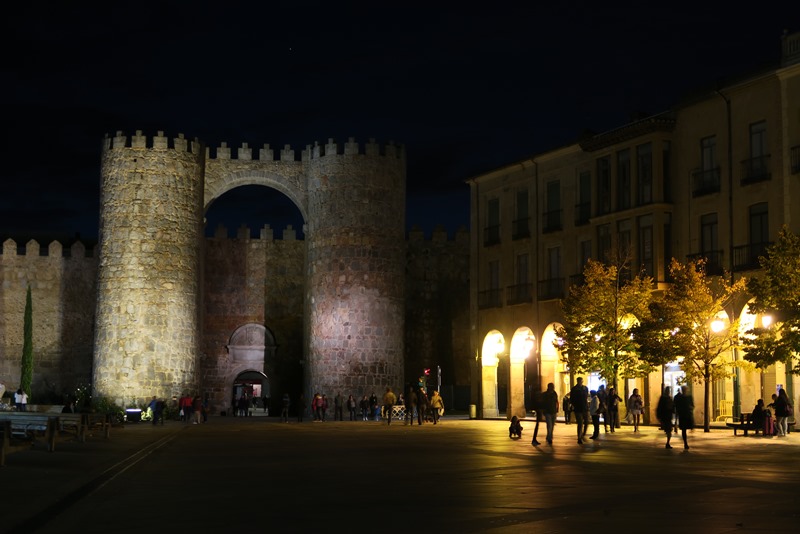 Ávila by night, Spanien
