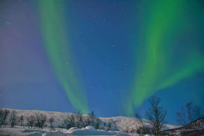 Nordlys på Kvaløya, Norge