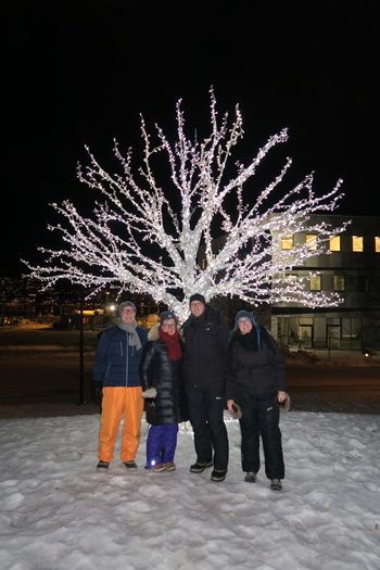 Four Danes på tur i Tromsø