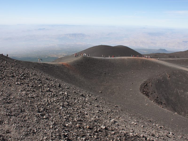 På krateret af Etna, Sicilien