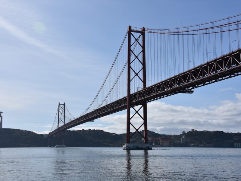 Den berømte bro i Lissabon, Portugal