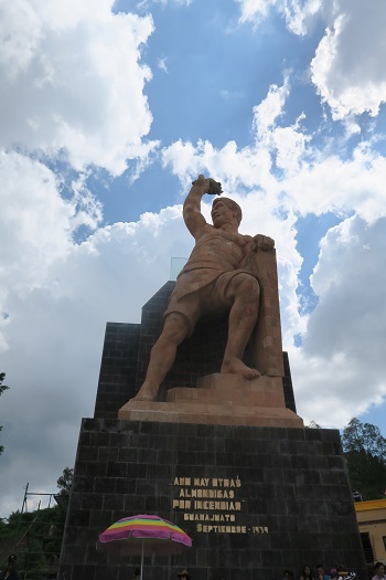 Statue af El Pipila, Guanajuato, Mexico