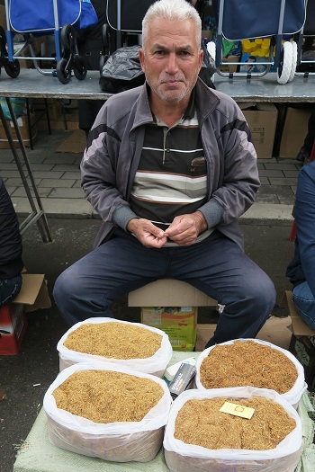 Tobakssælger, Skopje, Nordmakedonien