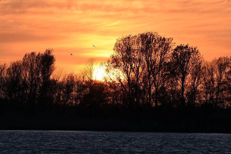 Solnedgang på Askø