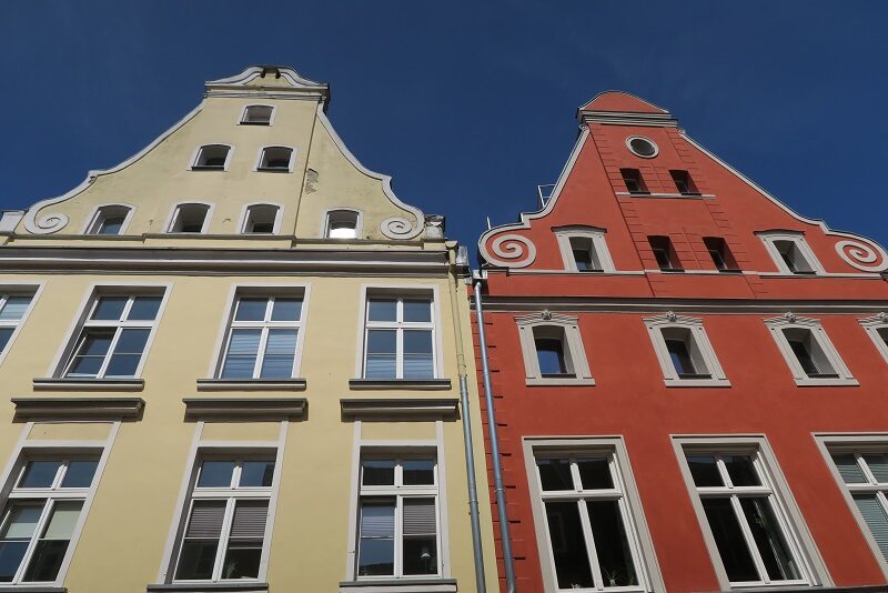 Flotte huse i Stralsund, Tyskland