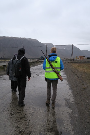 Vores guide i Pyramiden, Svalbard