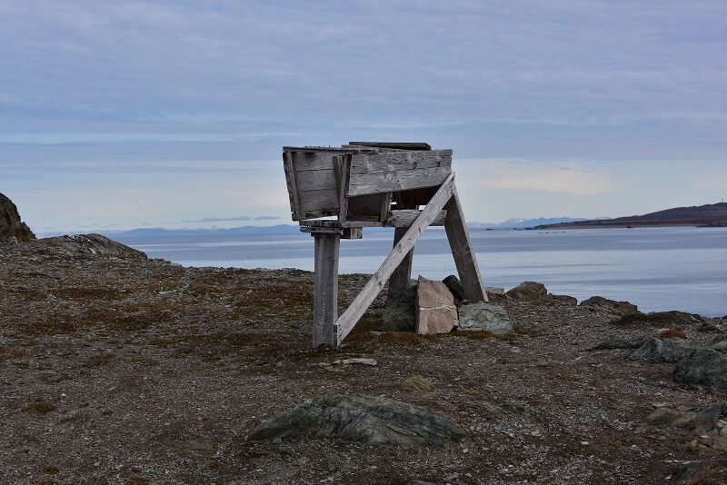 Isbjørnefælde på Isfjord Radio