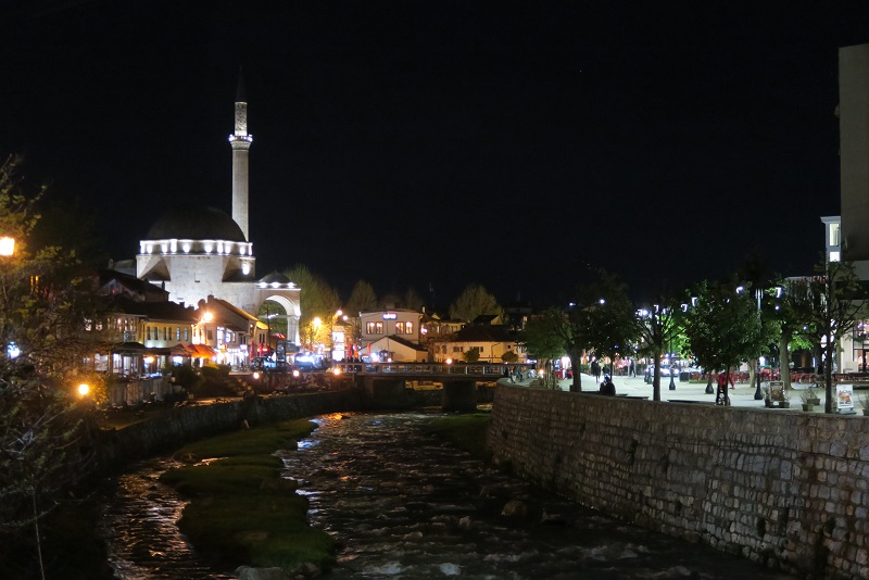 Prizren by night, Kosovo