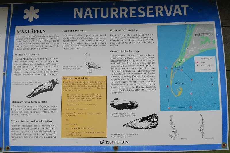 Måkläppen naturreservat, Sverige