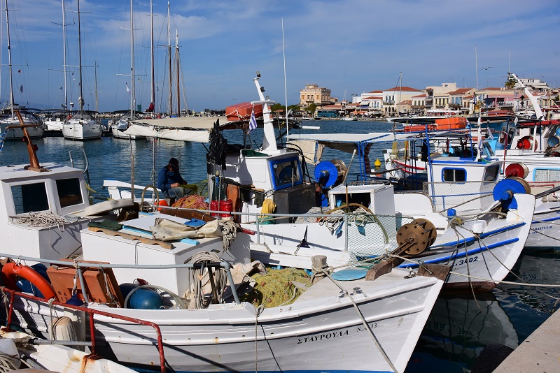 Fiskerbåde i Grækenland