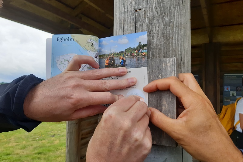 Stempel i ø-passet på Egholm