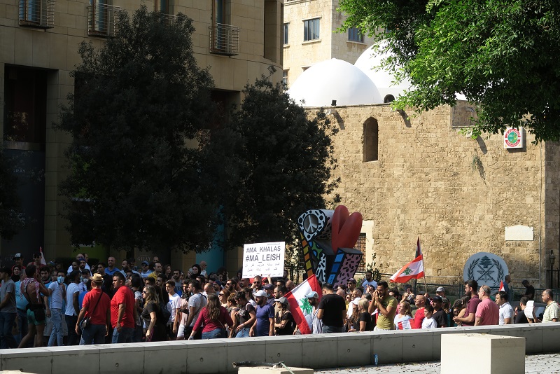 Demonstrationer i Beiruts gader