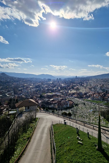 Smuk udsigt over Sarajevo