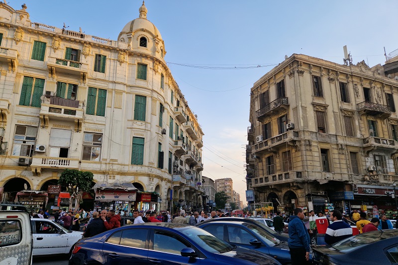 Trafikken i Cairo er kaotisk
